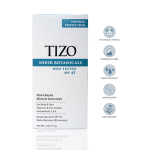 Tizo Sheer Botanicals Body & Face Sunscreen